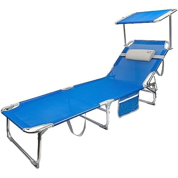 Fällbart trädgårdsbord i metall - AKTIVE - Ø60x70 cm - Väderbeständigt - Lätt att förvara