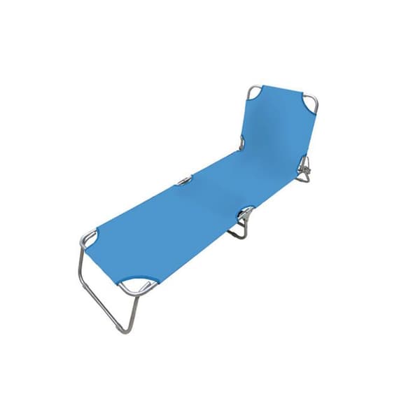 Fällbar loungestol Blå | Trädgårdsstol utomhus 187 x 24 x 55 cm | Utomhusfällbara fåtöljer - Marbueno