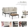 Miniatyrbild 3 av 11: Loungeset/Loungegrupp Magaluf med aluminiumram 5i1 funktion - antracit/grå