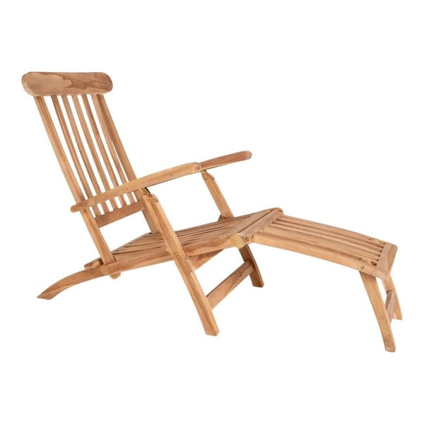 Rootz Arrecife Teak Doll Chair - Outdoor Lounger - Patio Recliner - Hållbar och justerbar komfort - 150x60x95 cm