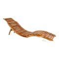Miniatyrbild 2 av 5: Rootz Arrieta Sunlounger - Outdoor Lounger - Avslappningsstol - Stylish & bekväm - 160x50x25cm teakved