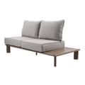 Miniatyrbillede 4 af 6: AXI Avery Loungesæt med sidebord i trælook/beige - Hjørnesæt med bord | Havemøbler i pulverlakeret aluminiumsstel | Havemøbler / Loungesæt til 5