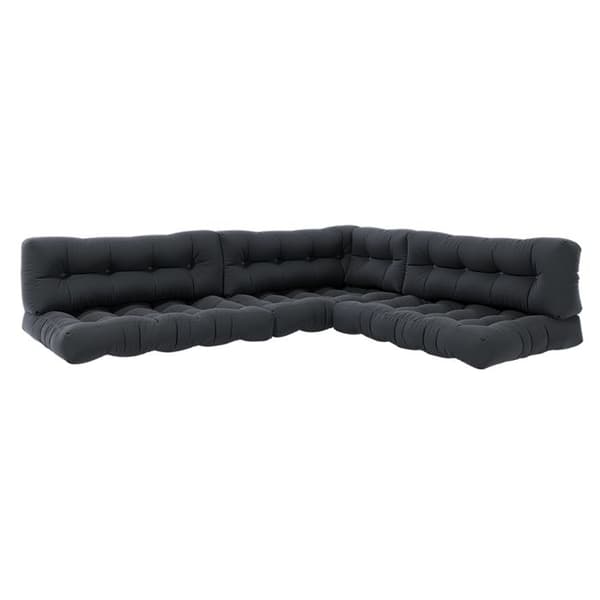 Vicco Flocken palettkuddset, grafit, 7 fack