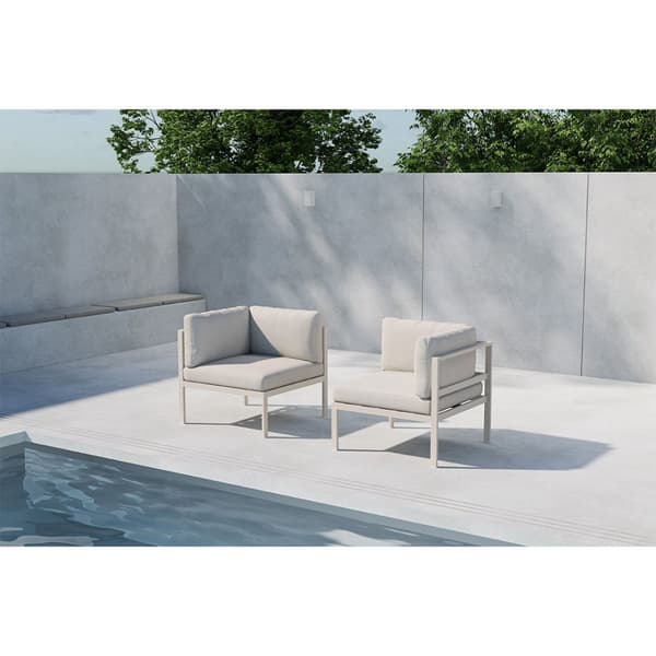 Copacabana havesofa hjørne del beige.