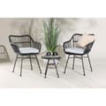Miniatyrbilde 3 av 5: Viga loungesett 2 stoler, 1 sidebord liten svart.