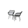 Miniatyrbilde 2 av 5: Viga loungesett 2 stoler, 1 sidebord liten svart.