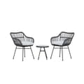 Miniatyrbilde 1 av 5: Viga loungesett 2 stoler, 1 sidebord liten svart.