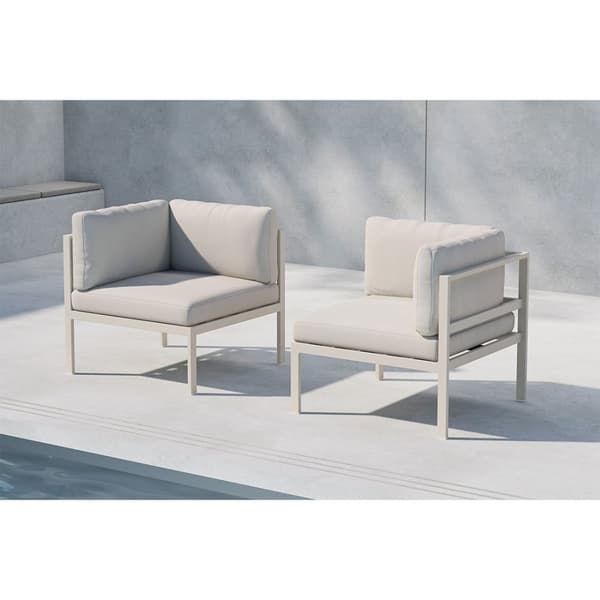 Copacabana hagesofa hjørnedel beige.