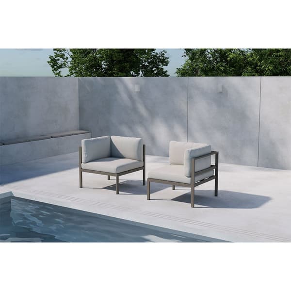 Copacabana hagesofa hjørnedel beige.