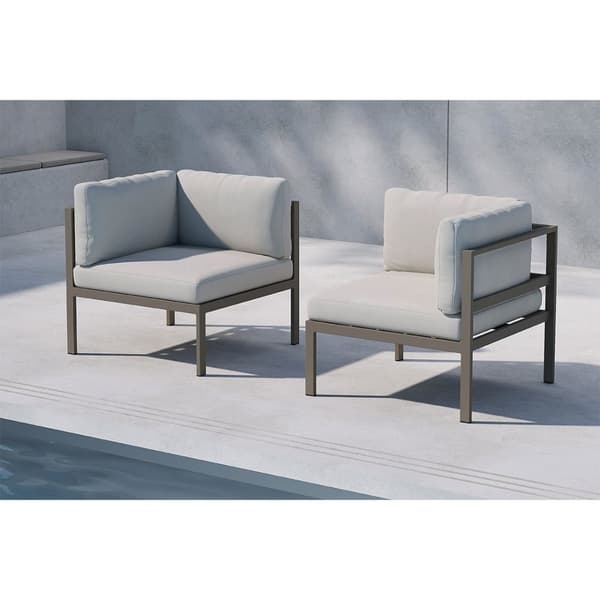 Copacabana hagesofa hjørnedel beige.