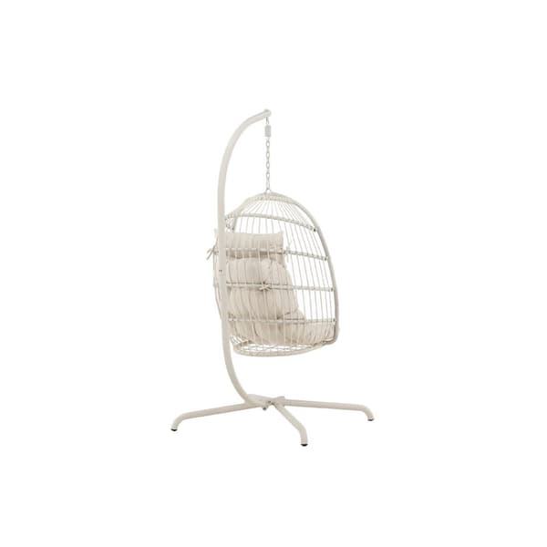 Trezza hængestol med stativ beige.