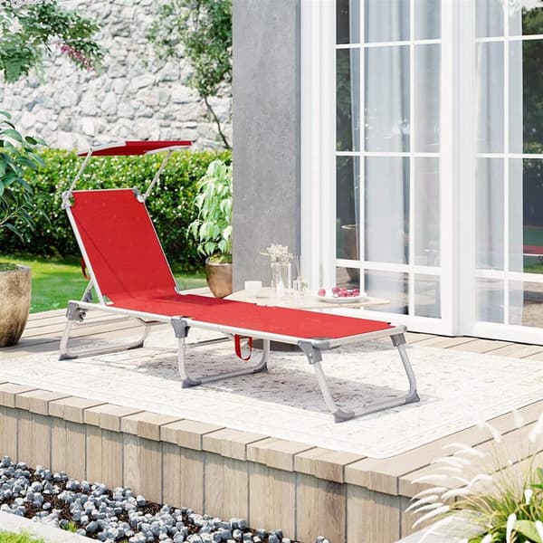 Solstol, SONGMICS, 55 x 193 x 31 cm, Mörkgrå