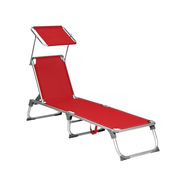 Solstol, SONGMICS, 55 x 193 x 31 cm, Mörkgrå