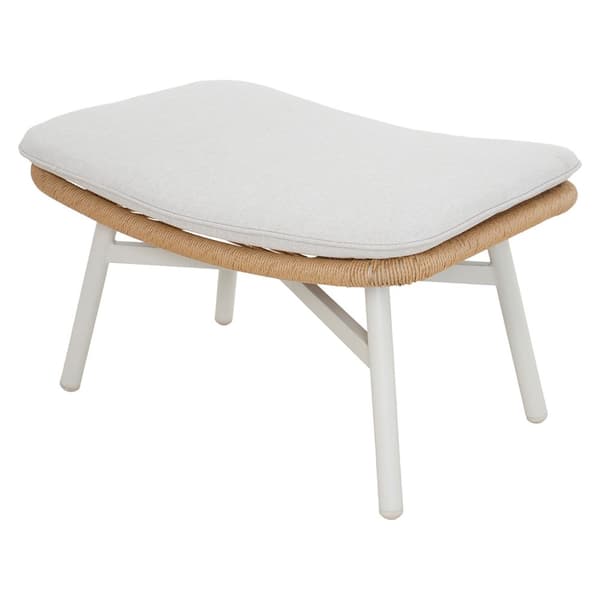 Bille fotskammel med pute beige, natur, grå.