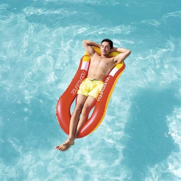 Madrass - BESTWAY - Aqualounge - Halv nedsänkt - 160 X 84 cm - Bekväm i pool