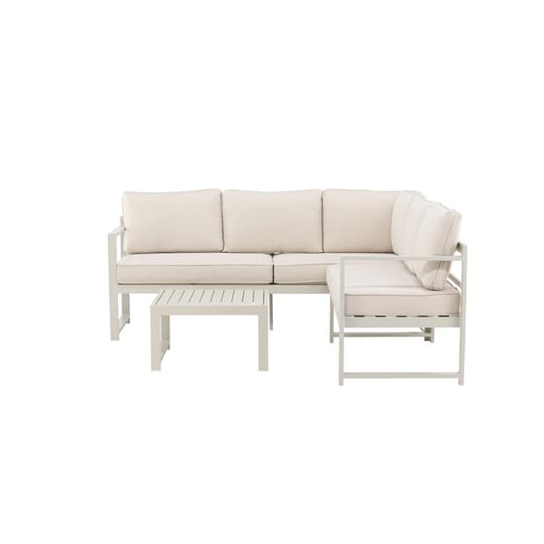 Salvador 1 hjørnesofa, 1 sofabord beige.