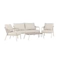 Miniatyrbilde 3 av 5: Sicily loungesett 1 sofa, 2 stoler, 1 sofabord beige.