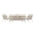 Miniatyrbilde 2 av 5: Sicily loungesett 1 sofa, 2 stoler, 1 sofabord beige.