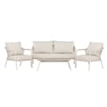 Miniatyrbilde 1 av 5: Sicily loungesett 1 sofa, 2 stoler, 1 sofabord beige.