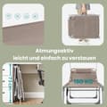 Miniatyrbillede 4 af 5: Foldbar lounger - Justerbar afslapestol 53x193x29 cm - Udendørs lounger - Grå