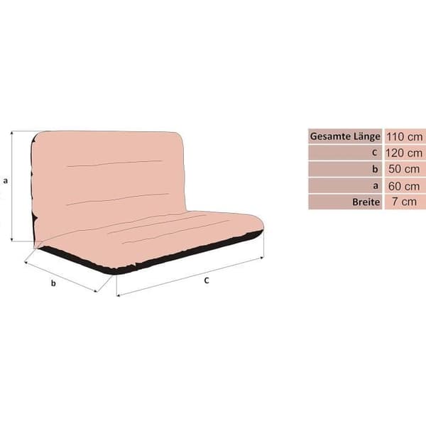 Kudde - Hobbygarden - ANIA - Röd - 120x110 cm - Vattentät - Utomhus
