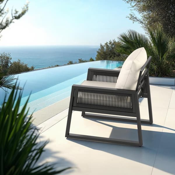 Loungeset Captive i rep-design - Set 3 (2 x fåtölj)