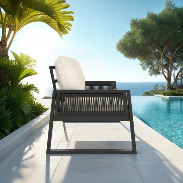 Havemøbelsæt Captive i reb-design - Sæt 2 (1 x sofa / 1 x bord)