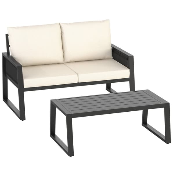 Havemøbelsæt Captive i reb-design - Sæt 2 (1 x sofa / 1 x bord)