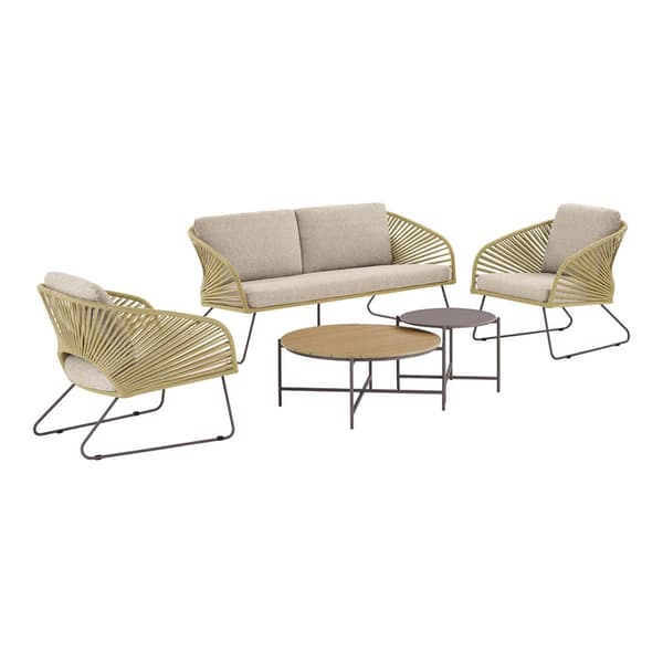 Novella loungesett inkl. hynder beige, sandfarget.