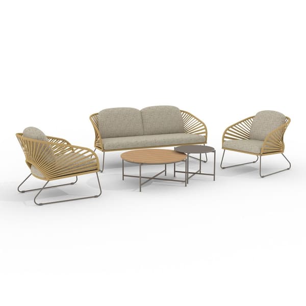 Novella loungesett inkl. hynder beige, sandfarget.