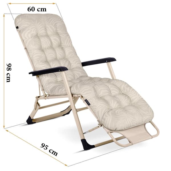 Sammenklappelig haveseng med hynde Sofotel ChillWell beige
