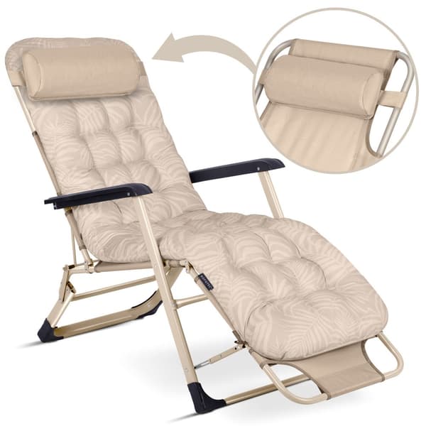 Sammenklappelig haveseng med hynde Sofotel ChillWell beige