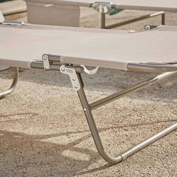 Utomhus Hopfällbar Bärbar Liggstol, OGS48-MIx2, 195x63x90 cm, Blandade Färger