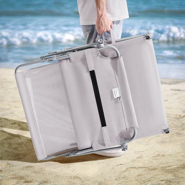 Utomhus Hopfällbar Bärbar Liggstol, OGS48-MIx2, 195x63x90 cm, Blandade Färger