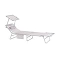 Miniatyrbillede 1 af 5: Outdoor Foldbar Bærbar Liggestol, OGS48-MI, 195x63x90 cm, Grå