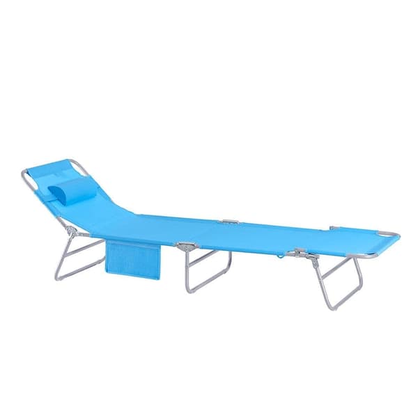 Hopfällbar stol, OGS35-B, 195x30x63 cm, Svart