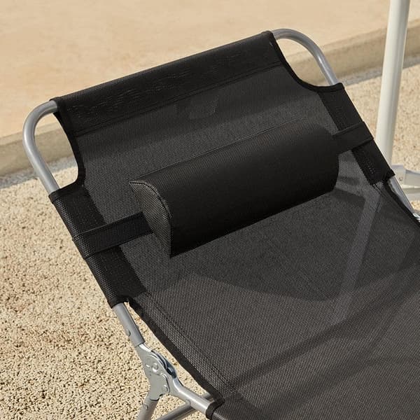 Foldbar stol, OGS35-SCH, 195x63x30 cm, Grå