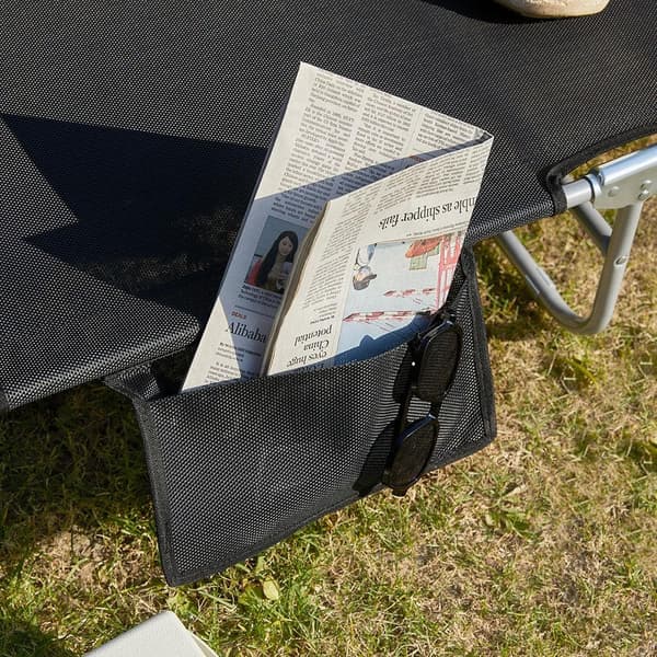 Foldbar stol, OGS35-SCH, 195x63x30 cm, Grå