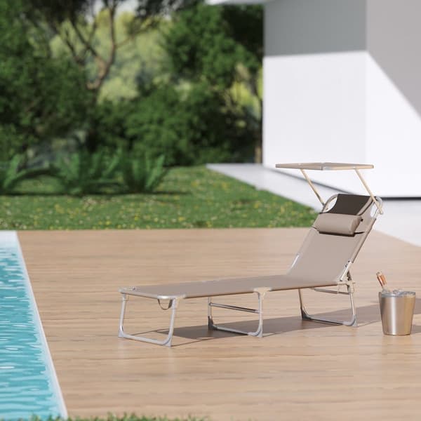 Solstol, 53x193x29 cm, Svart