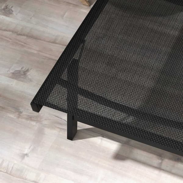 Rootz 2 Sun Loungers Set - Chaise Lounge - Recliner - Ergonomisk komfort - 195 cm x 66 cm x 34 cm - Aluminium & textilen, 150 kg kapacitet, svart