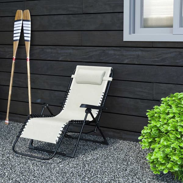 Rootz fällbar solstol - Garden Recliner - Strandstol - 5 -faldig justerbar - 90 cm x 65 cm x 112 cm