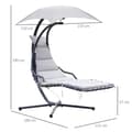 Miniatyrbild 3 av 9: Rootz Hanging Lounger Schwingliege - Hollywood Swing - Garden Lounger - Ergonomisk komfort - 190 cm x 115 cm x 190 cm