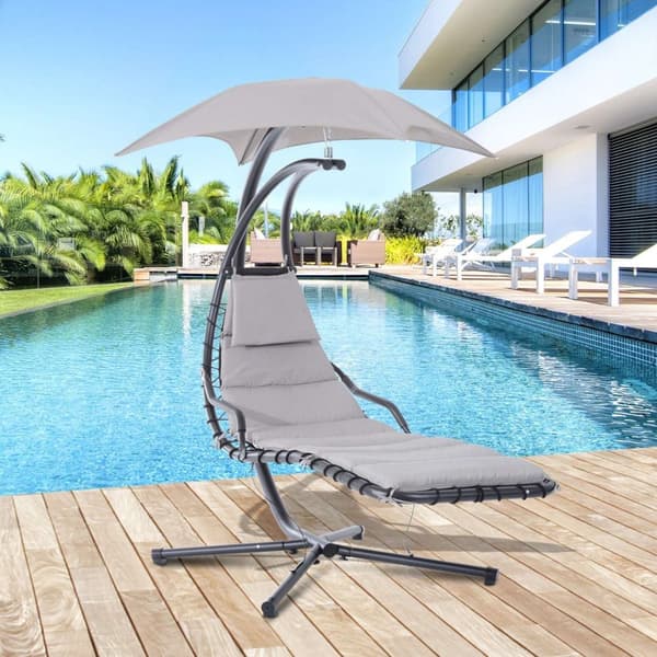 Rootz Hanging Lounger Schwingliege - Hollywood Swing - Garden Lounger - Ergonomisk komfort - 190 cm x 115 cm x 190 cm