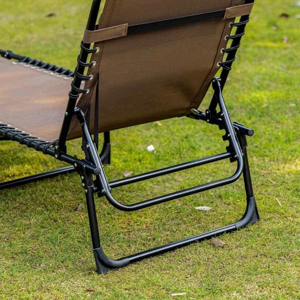 Rootz liggende stol - sammenfoldelig liggestol - liggende stol - nakkepude support - stålramme - 185 cm x 58 cm x 30 cm
