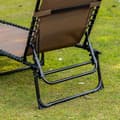 Miniatyrbillede 8 af 10: Rootz liggende stol - sammenfoldelig liggestol - liggende stol - nakkepude support - stålramme - 185 cm x 58 cm x 30 cm