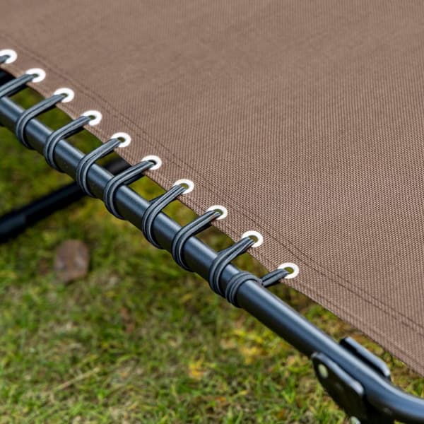 Rootz liggende stol - sammenfoldelig liggestol - liggende stol - nakkepude support - stålramme - 185 cm x 58 cm x 30 cm