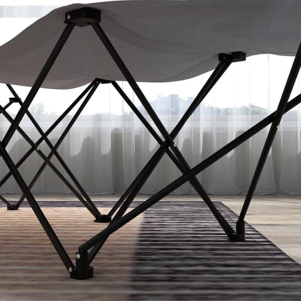 Rootz Lot De 2 Foldbara Sun Loungers - Garden Loungers - Recining Chairs - Oxford nackstöd - 180 cm x 58 cm x 66 cm