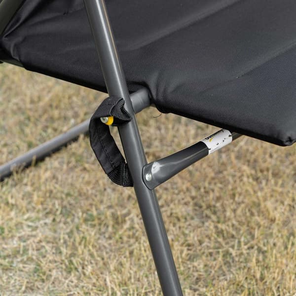 Rootz liggende stol med sammenfoldelig fodstøtte - Sun Lounger - Liggende stol - Justerbar komfort - 60 cm x 73 cm x 108 cm