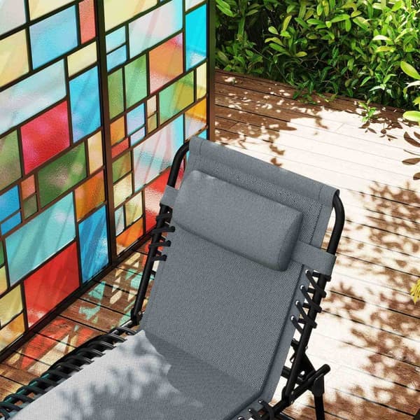 Rootz Sun Lounger - Dollstol - Poolstol - Justerbar komfort - 68 cm x 189 cm x 36 cm