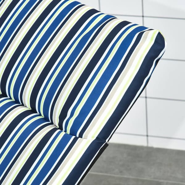 Rootz Sun Lounger Foldbar Doll Chair - Strandstol - Outdoor Recliner - 6 -position komfort - 153 cm x 58,5 cm x 89 cm